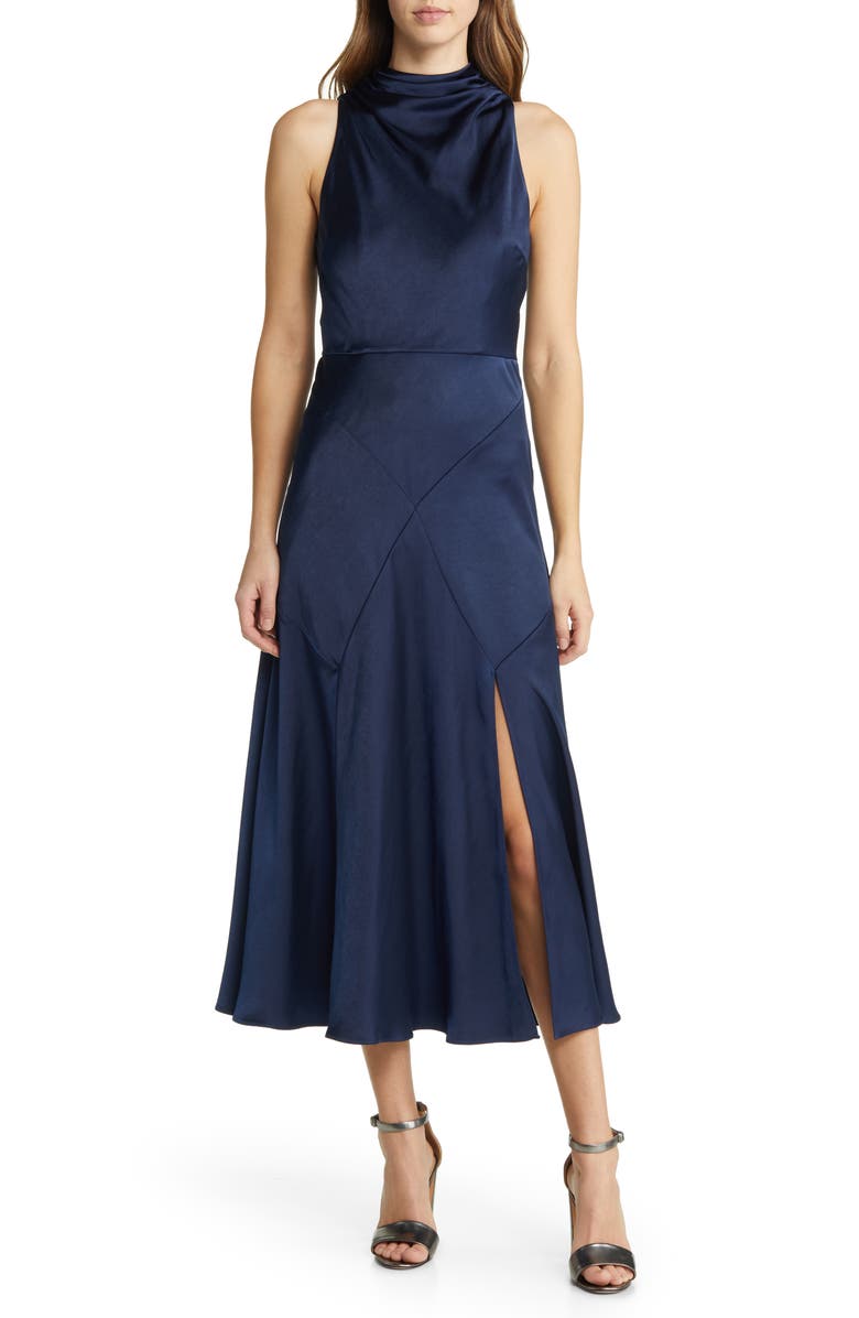 Ted Baker London Lilymay Bias Cut Satin Dress, Main, color,