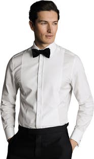 Charles Tyrwhitt Bib Front Evening Slim Fit Shirt Double Cuff