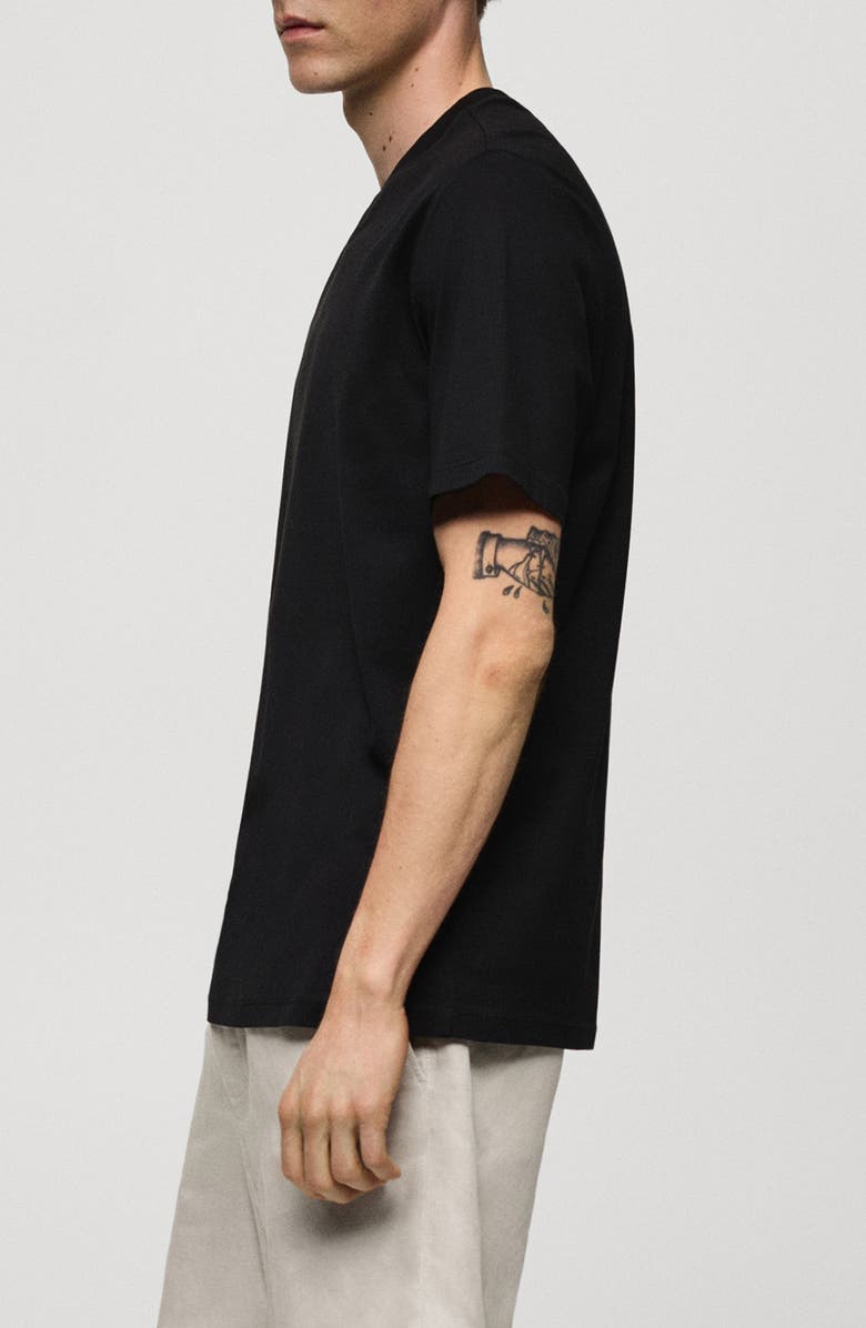 MANGO Slim Fit Cotton T-Shirt, Alternate, color, 