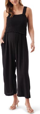 Ripe Maternity Tilda Smocked Maternity and Nursing Jumpsuit