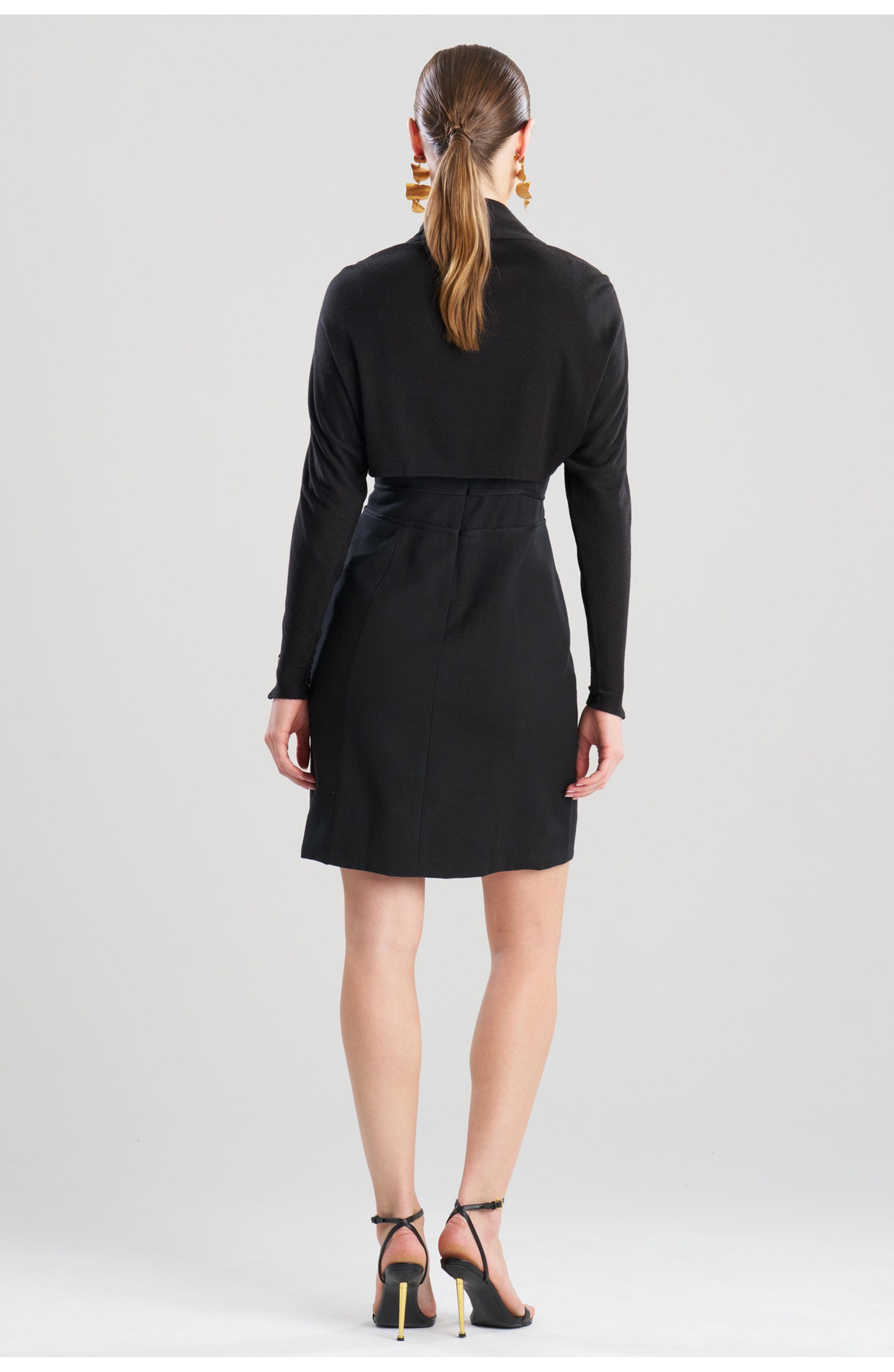 Seamed Basketweave Mini Dress - image 2