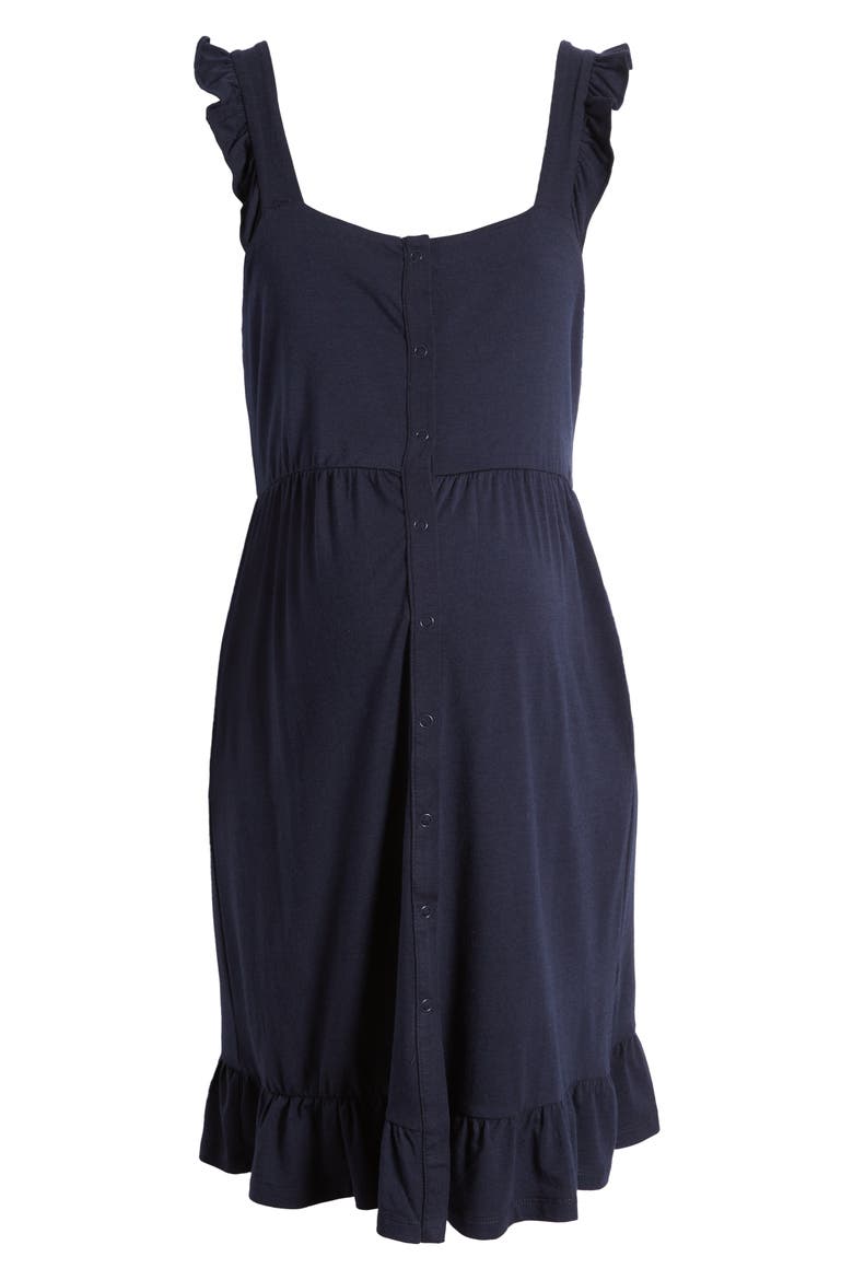 Grace Labor & Delivery Maternity/Nursing Nightgown, Alternate, color, NAVY