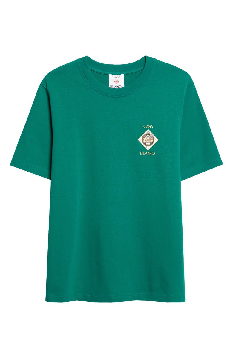 Casablanca Plafond Orne de Musique Graphic T-Shirt, Main, color, Evergreen Jersey