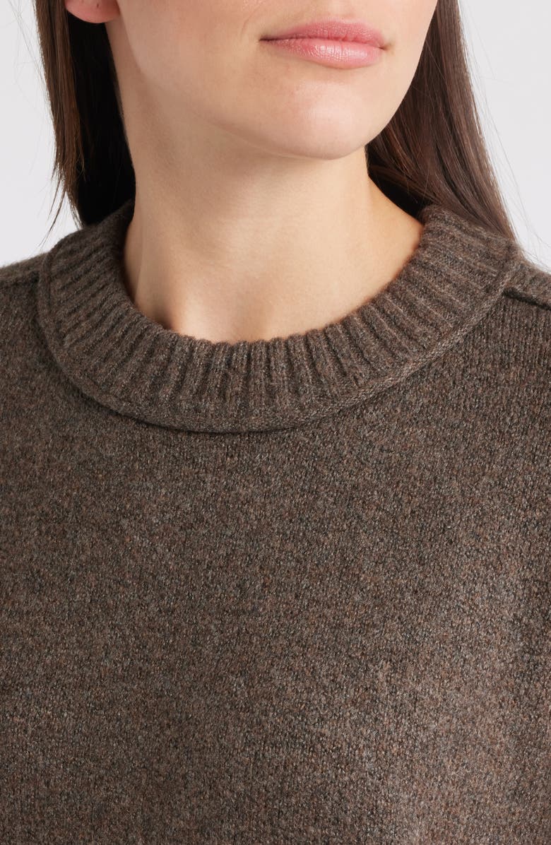 CITY BLUES Broome Crop Short Sleeve Sweater, Alternate, color, Earth