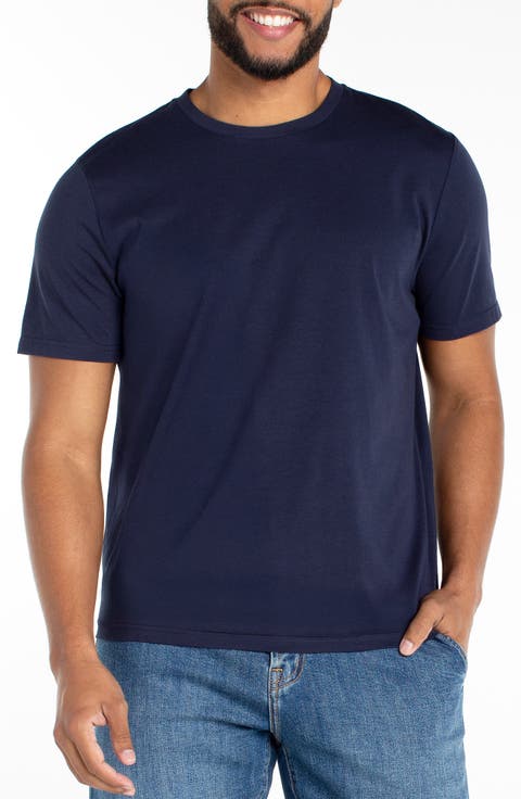 Cotton Blend Crewneck T-Shirt