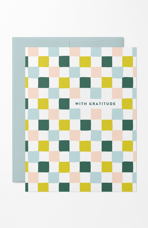 Boxed Set of 8 Checkered Cards