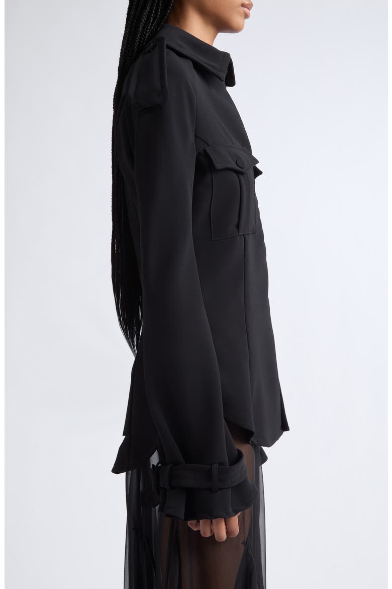 The Military Shirt, Alternate, color, BLACK
