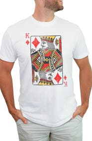 Lost Gods Men's Lost Gods King of Diamonds Playing Card  Graphic T-Shirt