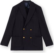 Fortela David Double-Breasted Wool Jacket
