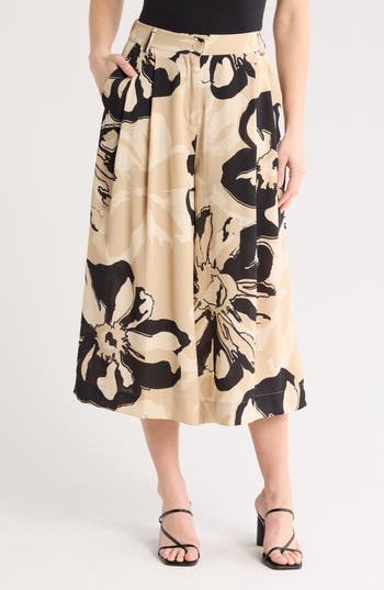 ADRIANNA PAPELL ADRIANNA PAPELL PLEAT WIDE LEG PANTS 