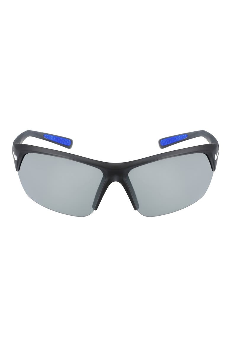 Skylon Ace 69mm Rectangular Sunglasses, Main, color, MATTE GREY/ SILVER MIRROR