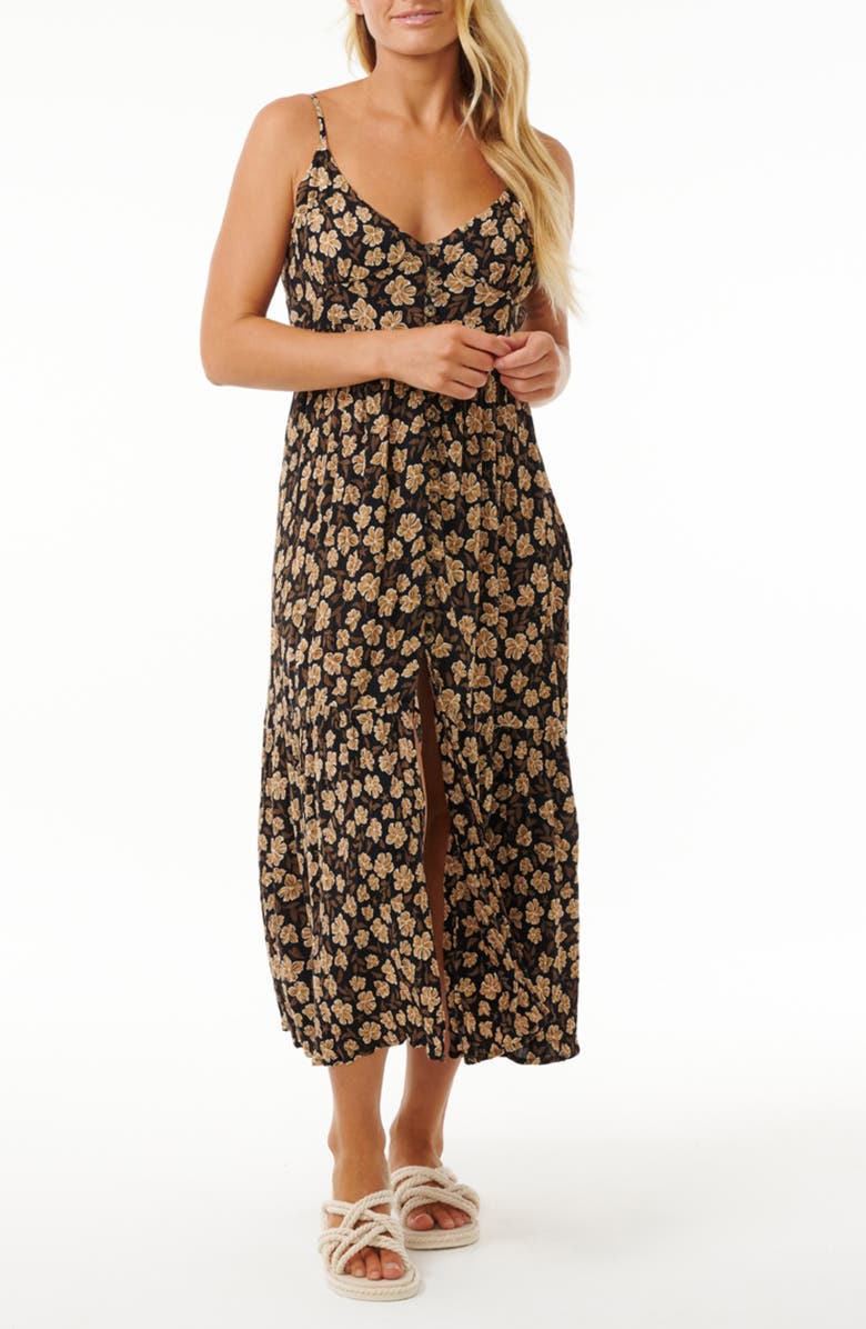 Rip Curl Soleil Button Through Maxi Dress, Main, color, 