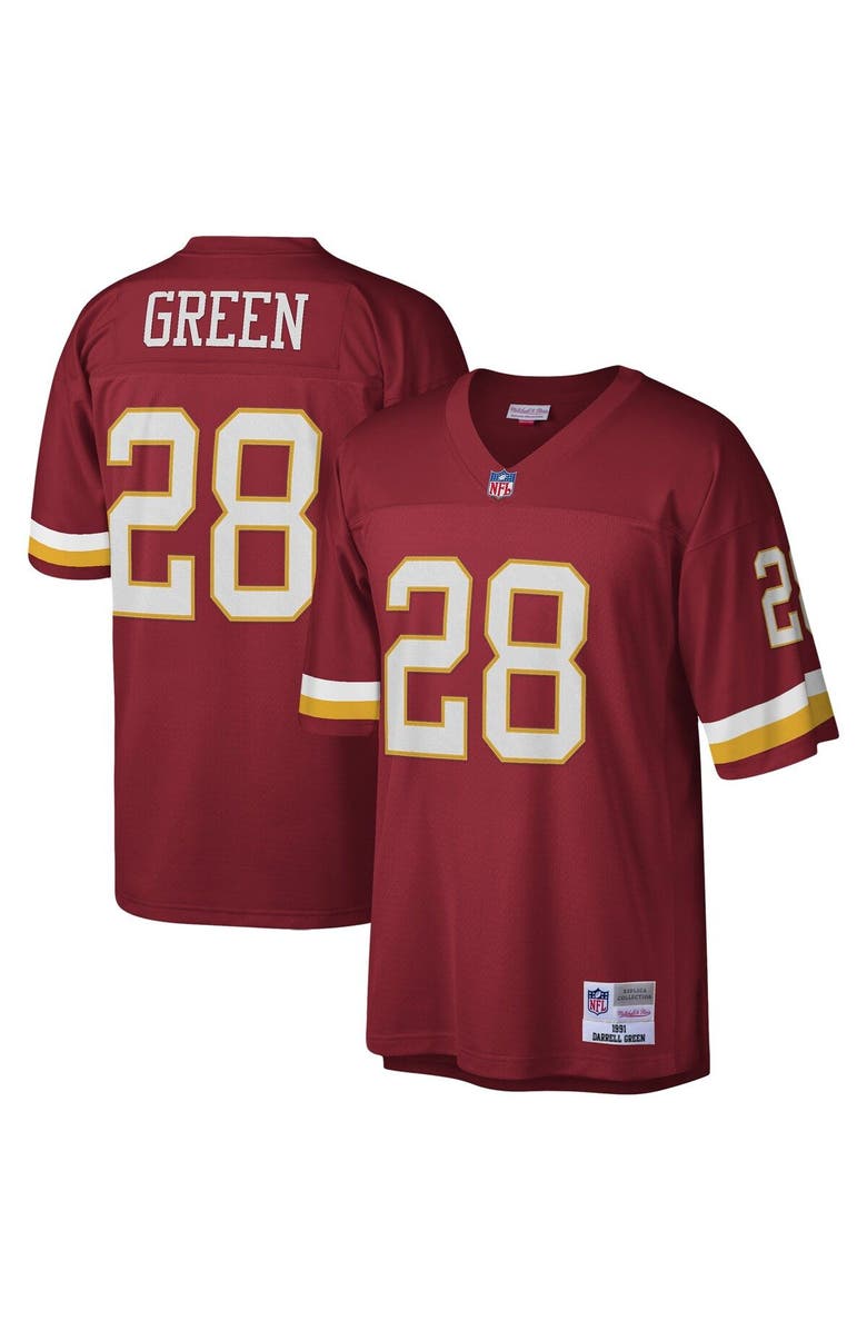 Mitchell & Ness Men's Mitchell & Ness Darrell Green Burgundy Washington Football Team Legacy Replica Jersey, Main, color, 