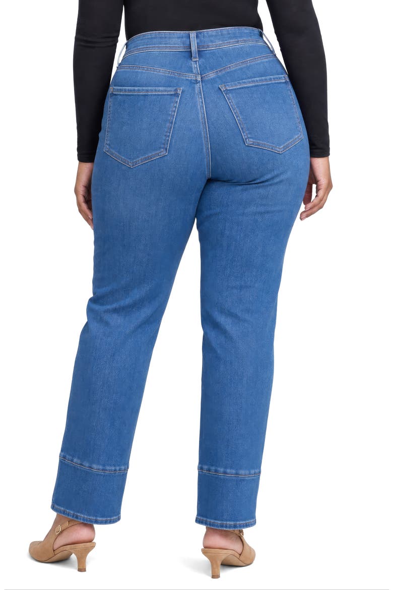 Brooke High Waist Loose Straight Leg Jeans, Alternate, color, AGAVE
