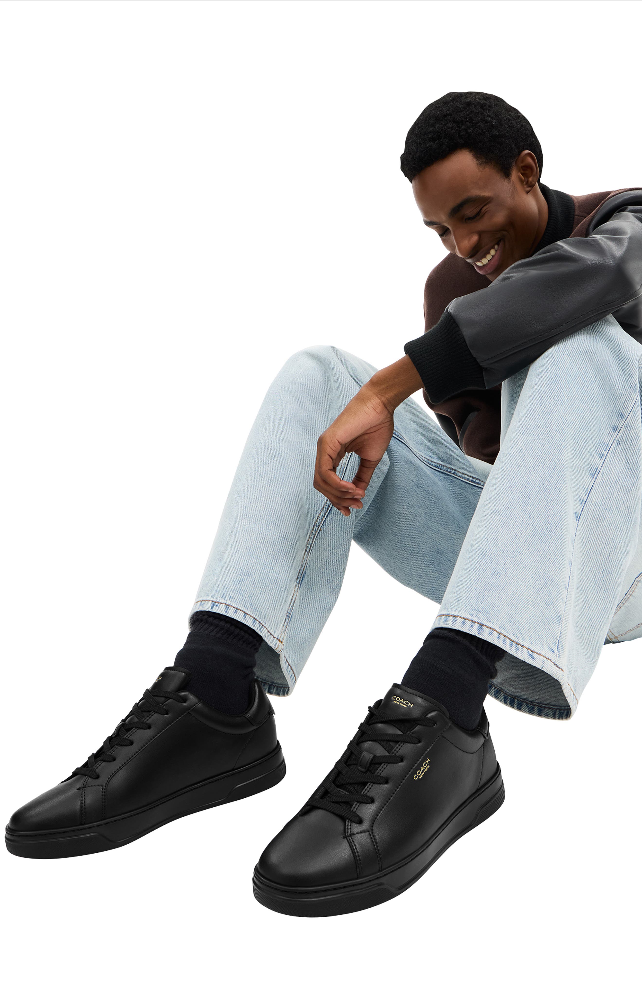 High Line Sneaker, Alternate, color, BLACK/BLACK