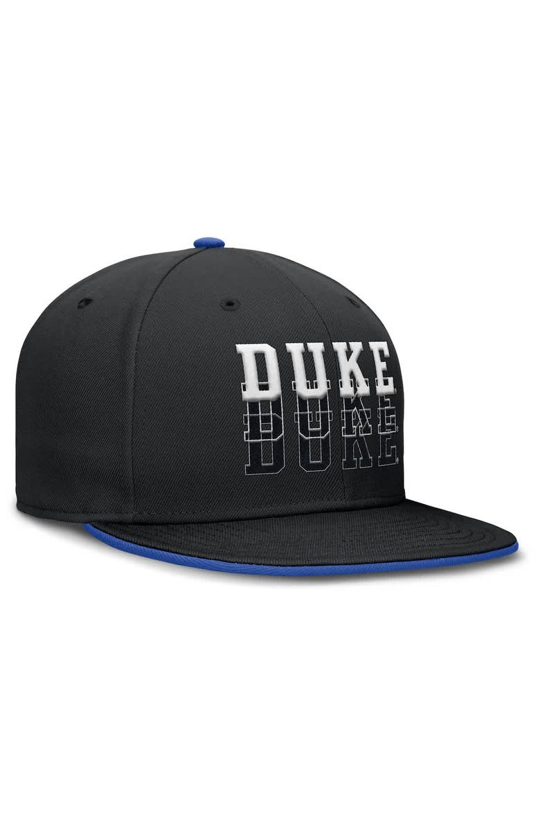 Nike Men's Nike Black Duke Blue Devils True Primetime Performance Fitted Hat, Alternate, color, Black