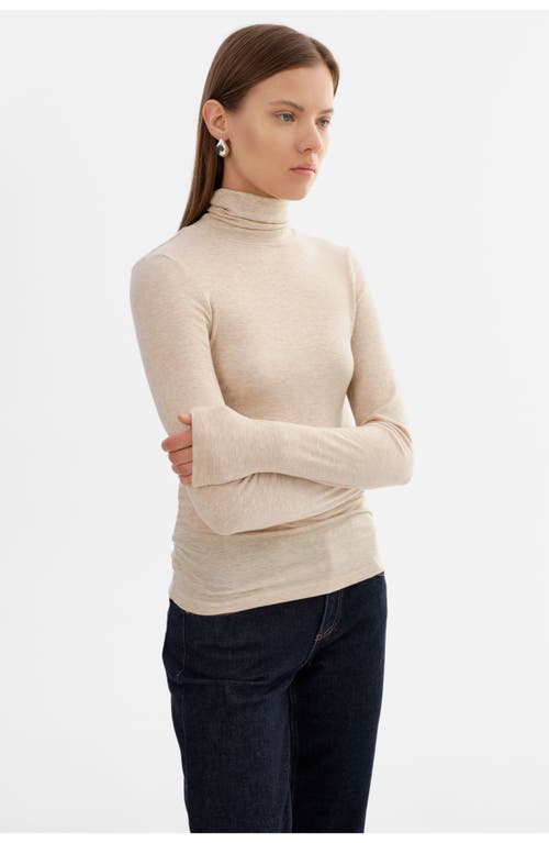 Lamarque Sadie | Long Sleeve Mockneck Top In Neutral