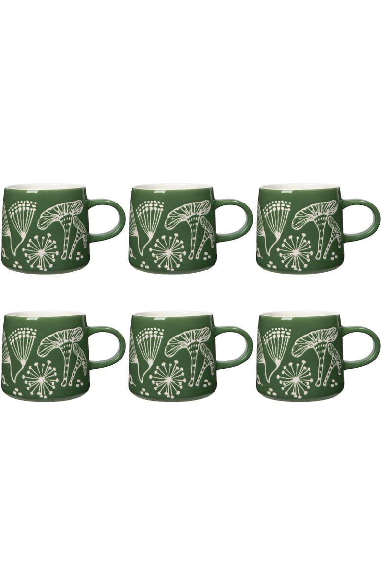 Danica Brands Wildgrove Mug - Set of 6, Main, color, Green