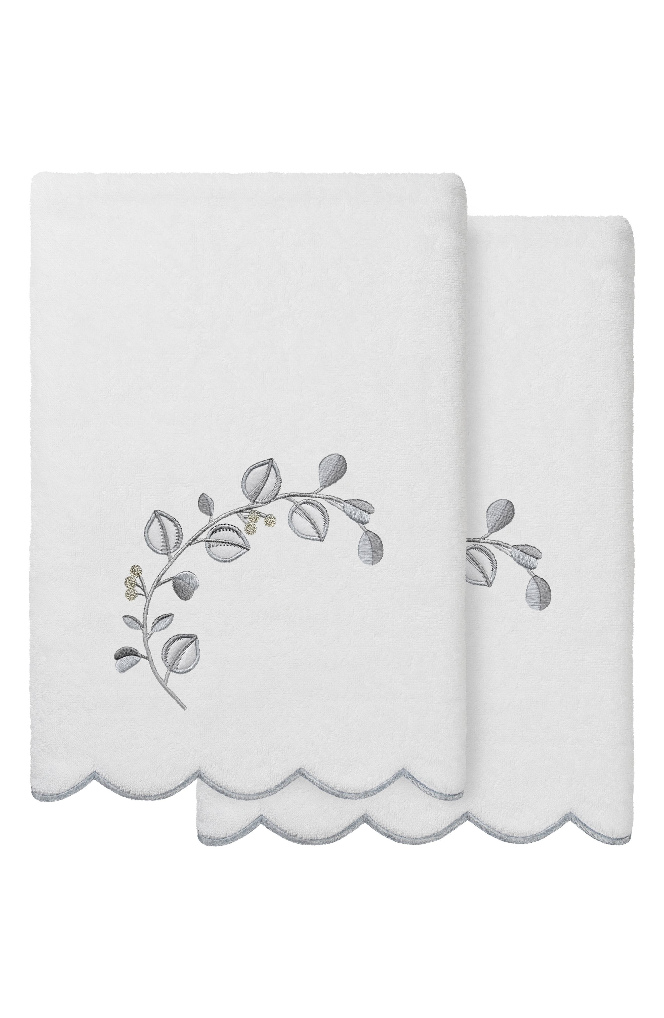 2-Piece Wild Branch Turkish Cotton Bath Towel Set