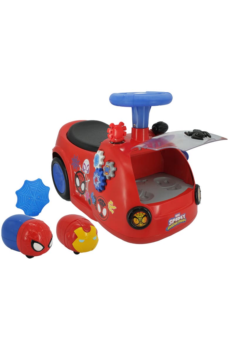 Zoom n' Go Activity Ride-On Spidey Marvel Vehicle, Main, color, Red
