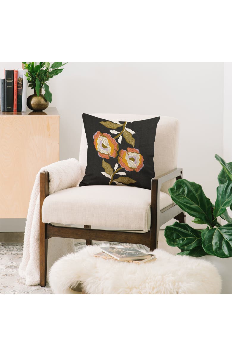 Deny Designs Together II Accent Pillow, Alternate, color, Black-White