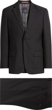 DANIEL HECHTER Norris Black Windowpane Wool Suit