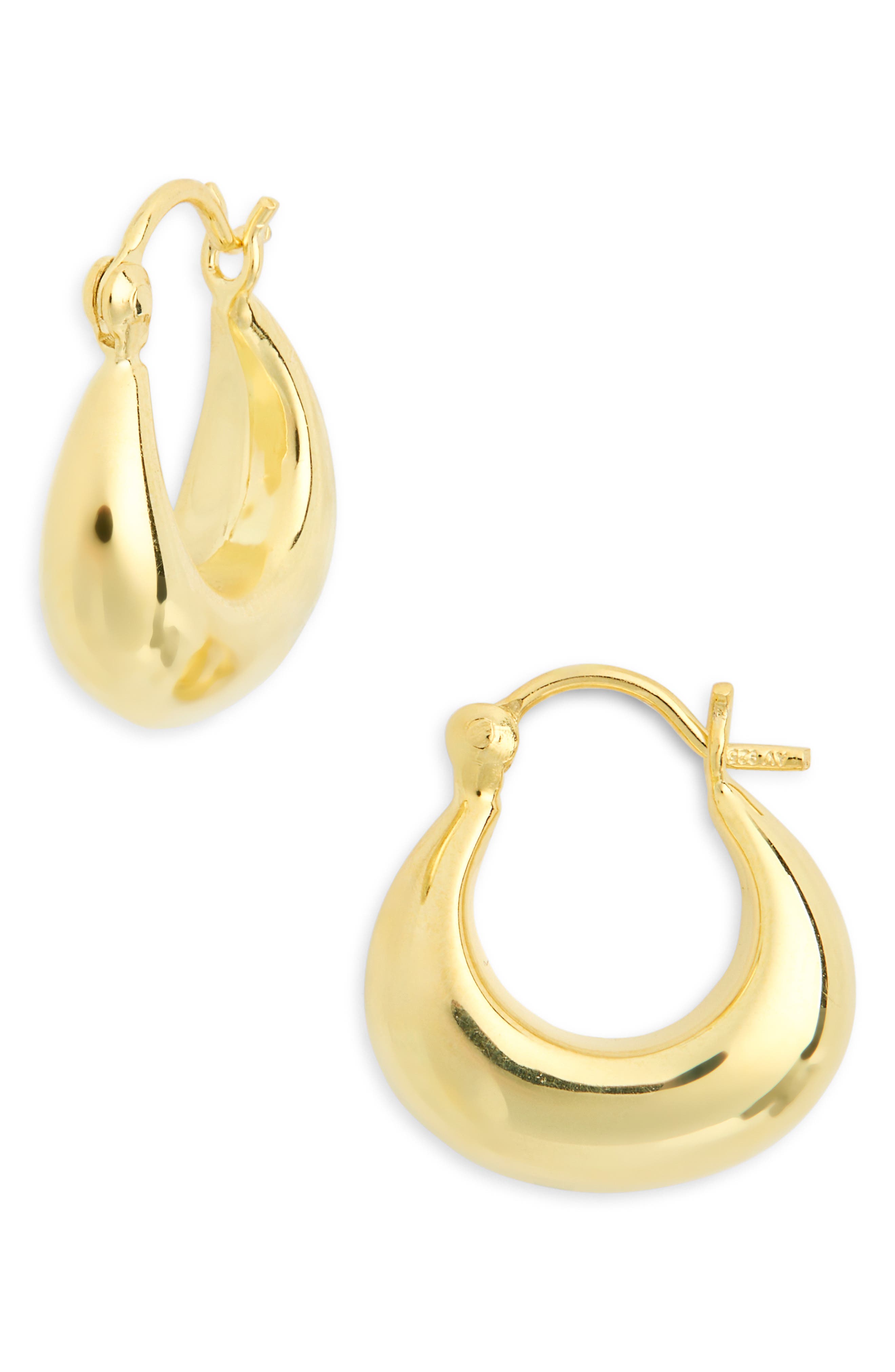 ARGENTO VIVO Boat Medium Hoop Earrings