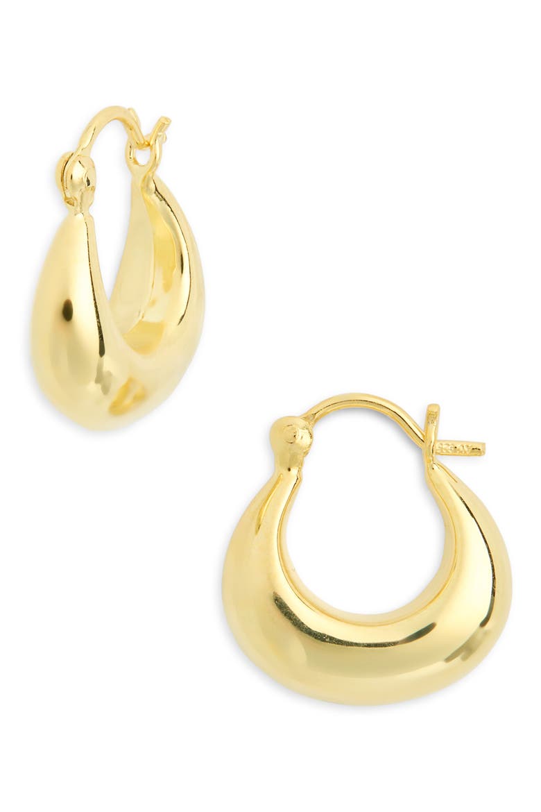 Boat Medium Hoop Earrings, Main, color, GOLD