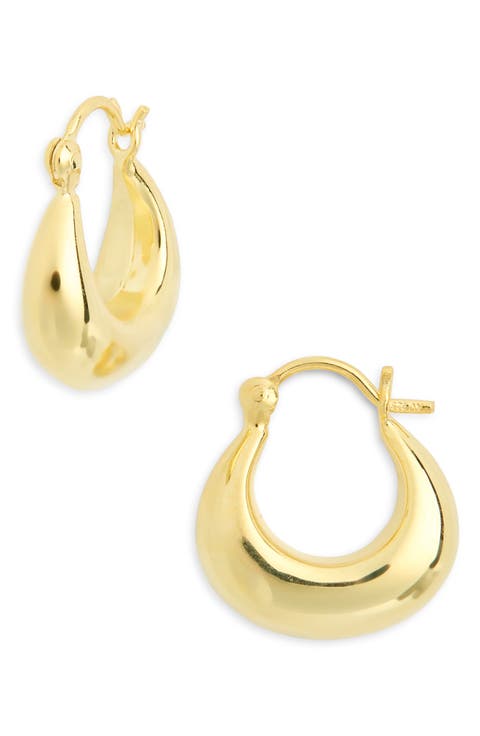 Boat Medium Hoop Earrings