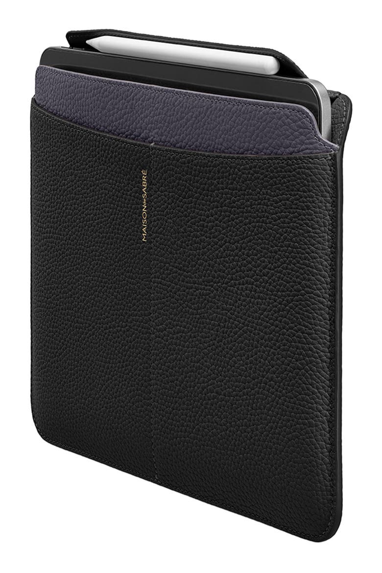 Leather iPad Case 11 inches, Alternate, color, Graphite Caviar