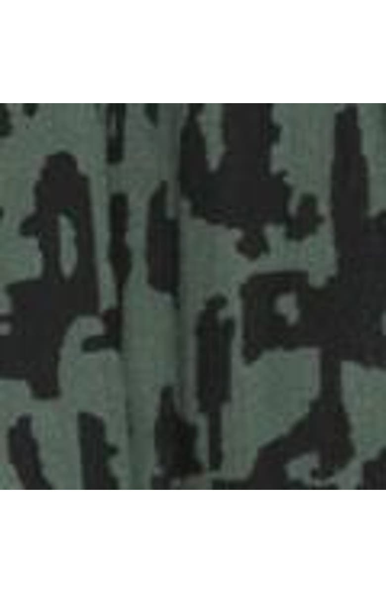 Kaffe KAluna Above The Knee High Neck Dress, Alternate, color, Green/Black Graphic