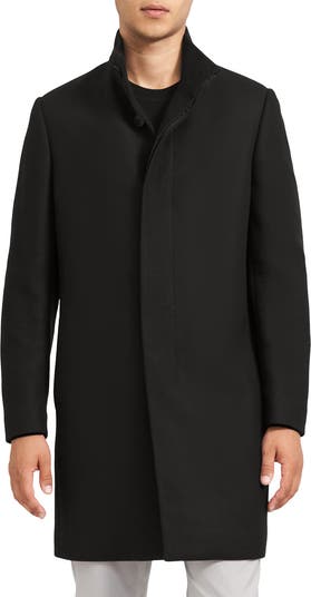 Men's Melton Virgin Wool Blend Coat blue | Woolrich US