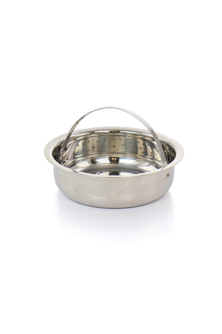 5 Quart Pasta Pot with Steamer Insert and Basket, Alternate, color, Silver