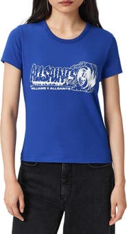 AllSaints Stevie Graphic Print Burnout T-Shirt