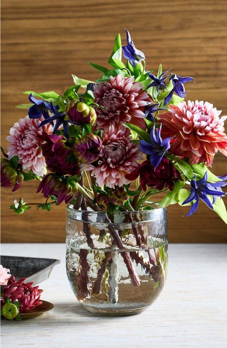 The Collective Home Floral Flower Frog Tall, Alternate, color, Clear