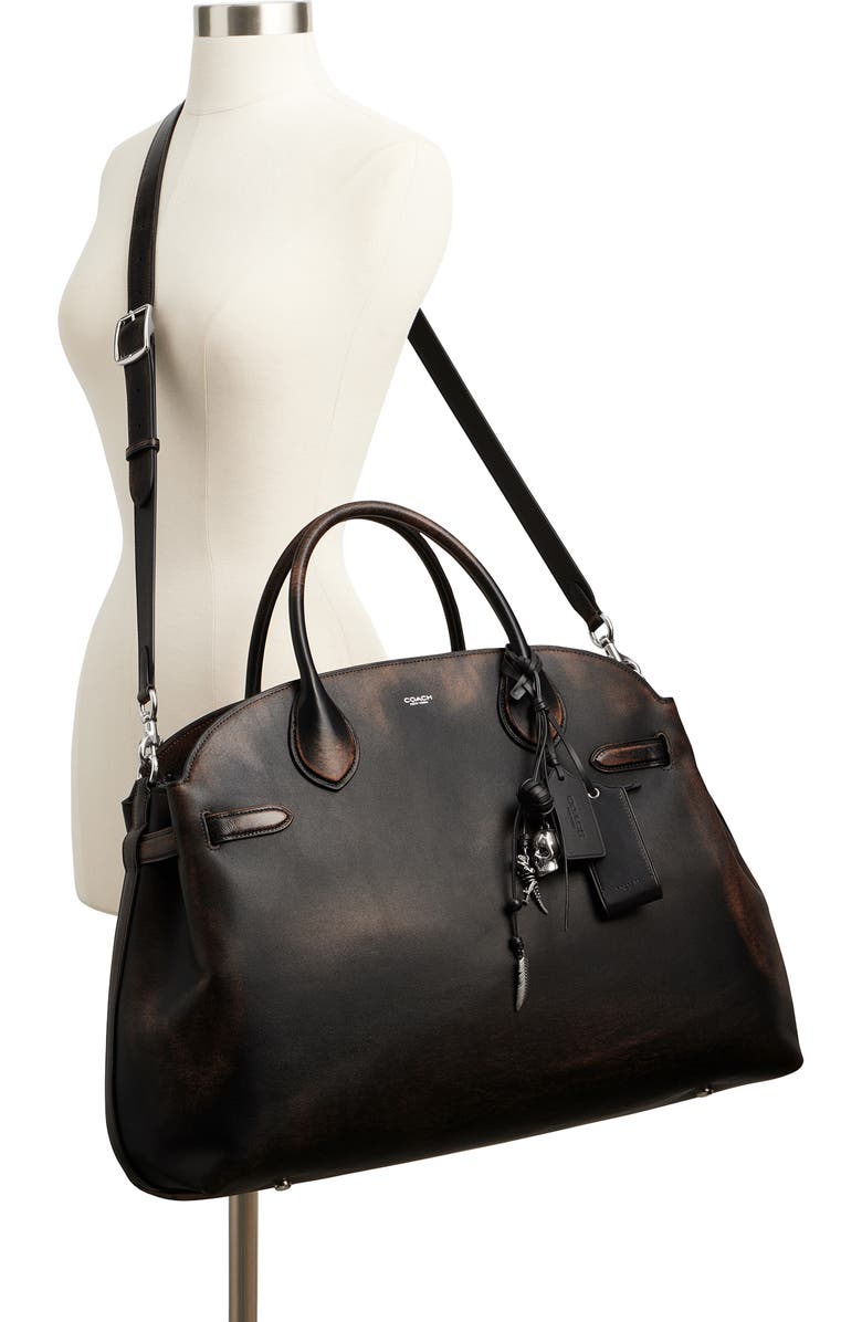 COACH Empire 48 Loved Leather Carryall Bag, Alternate, color,