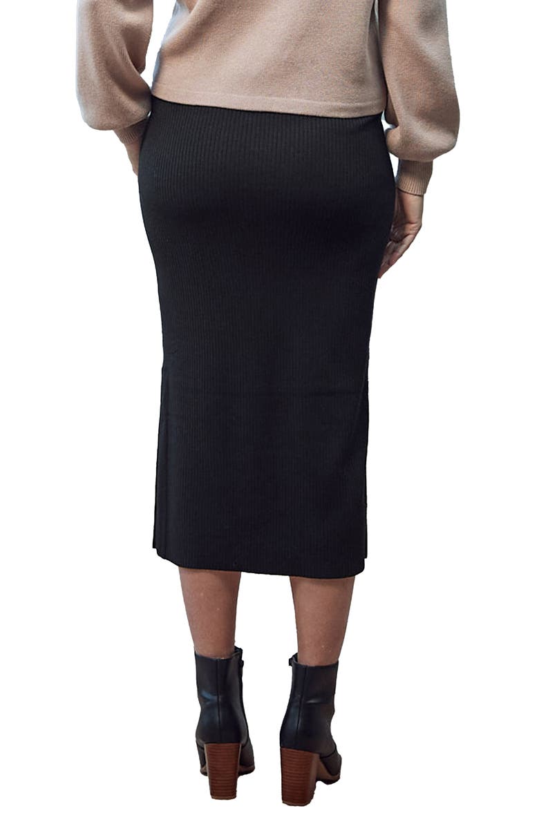 Angel Maternity Betina Rib Pencil Maternity Skirt, Alternate, color, 