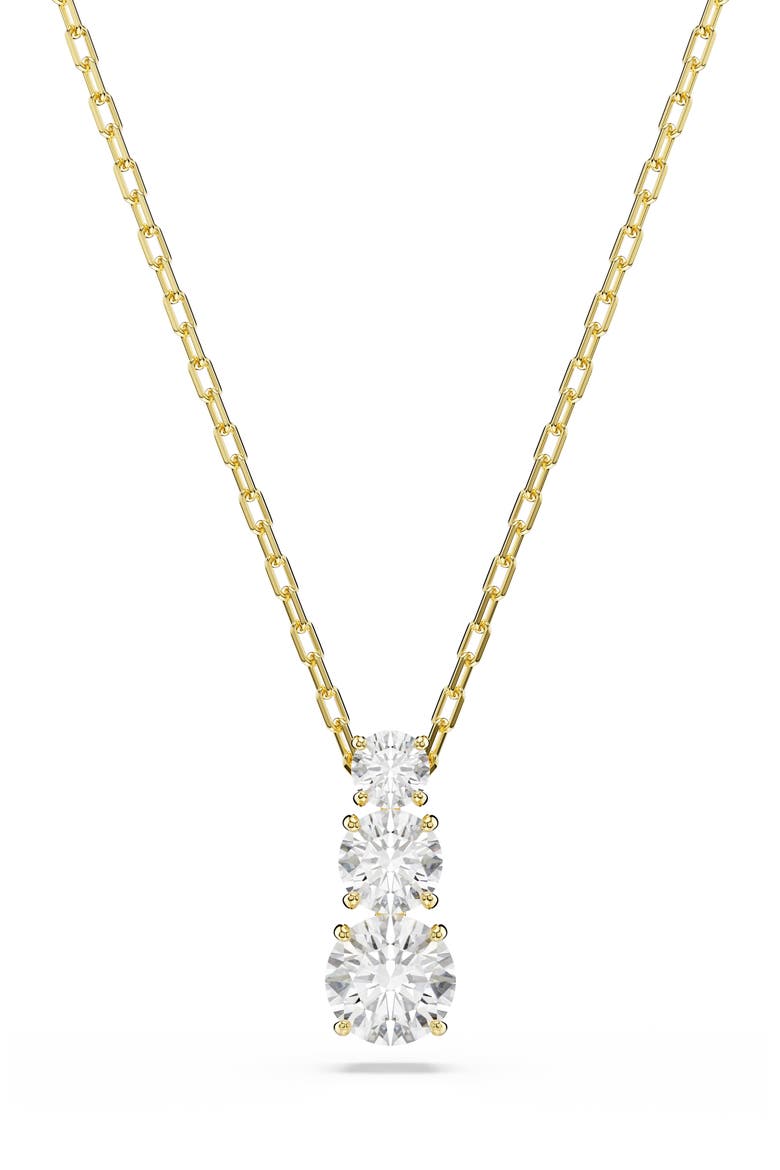 Stilla Attract Pendant Necklace, Main, color, GOLD/ WHITE