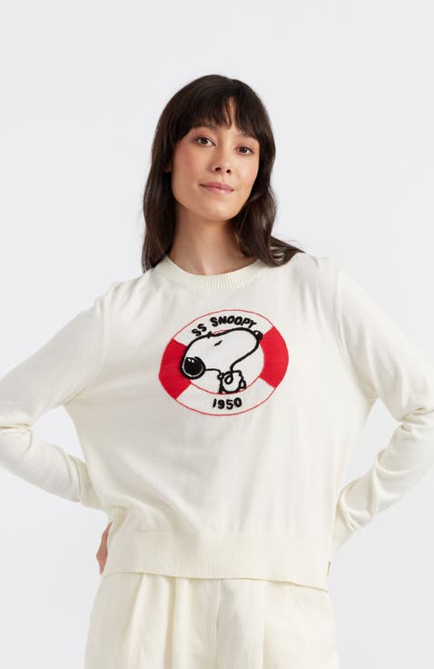 Snoopy Nautical Breton Sweater