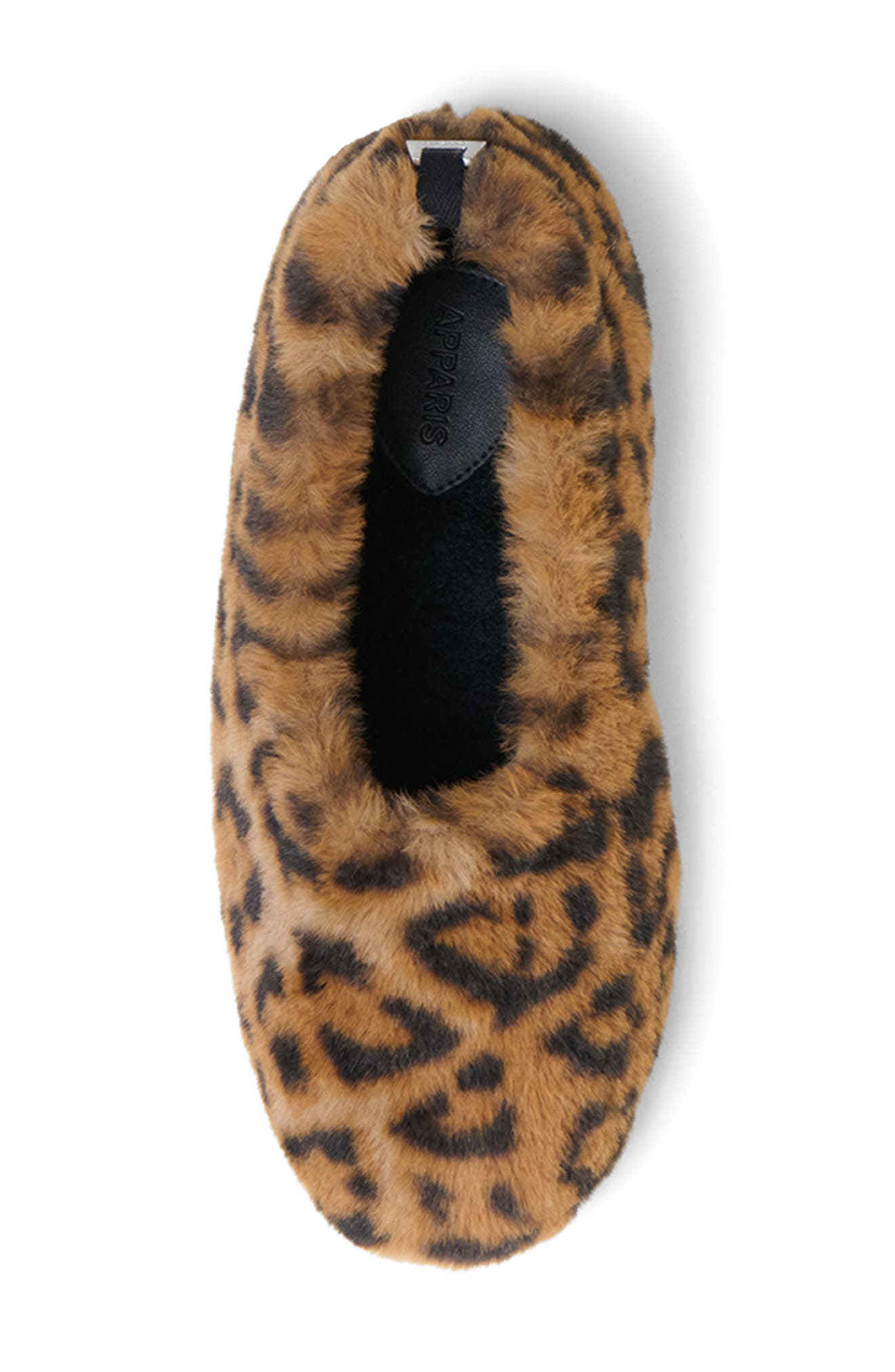 Apparis Magda Faux Fur Slipper, Alternate, color, Leopard