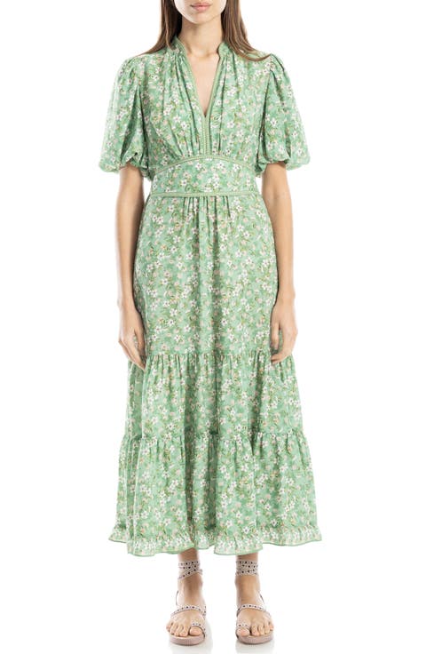 Floral Tiered Maxi Dress