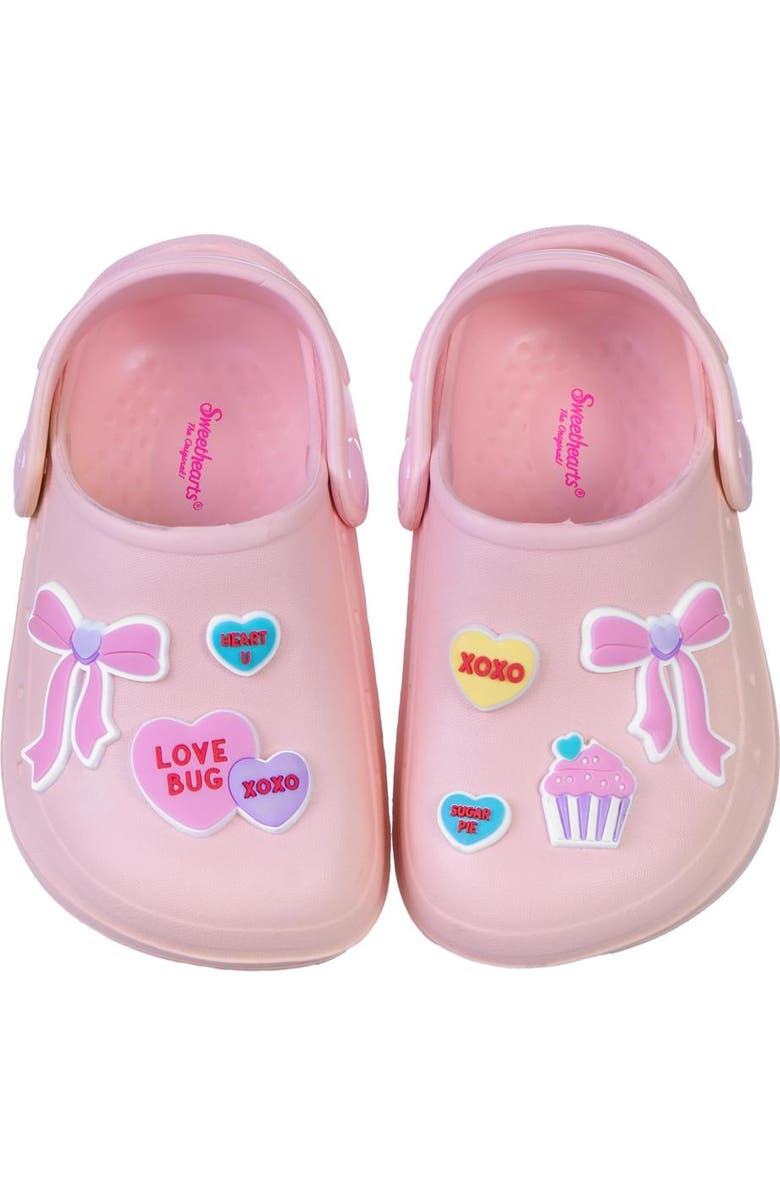 SweetHearts Conv. Hearts Clogs Girls 5-10, Main, color, Blush