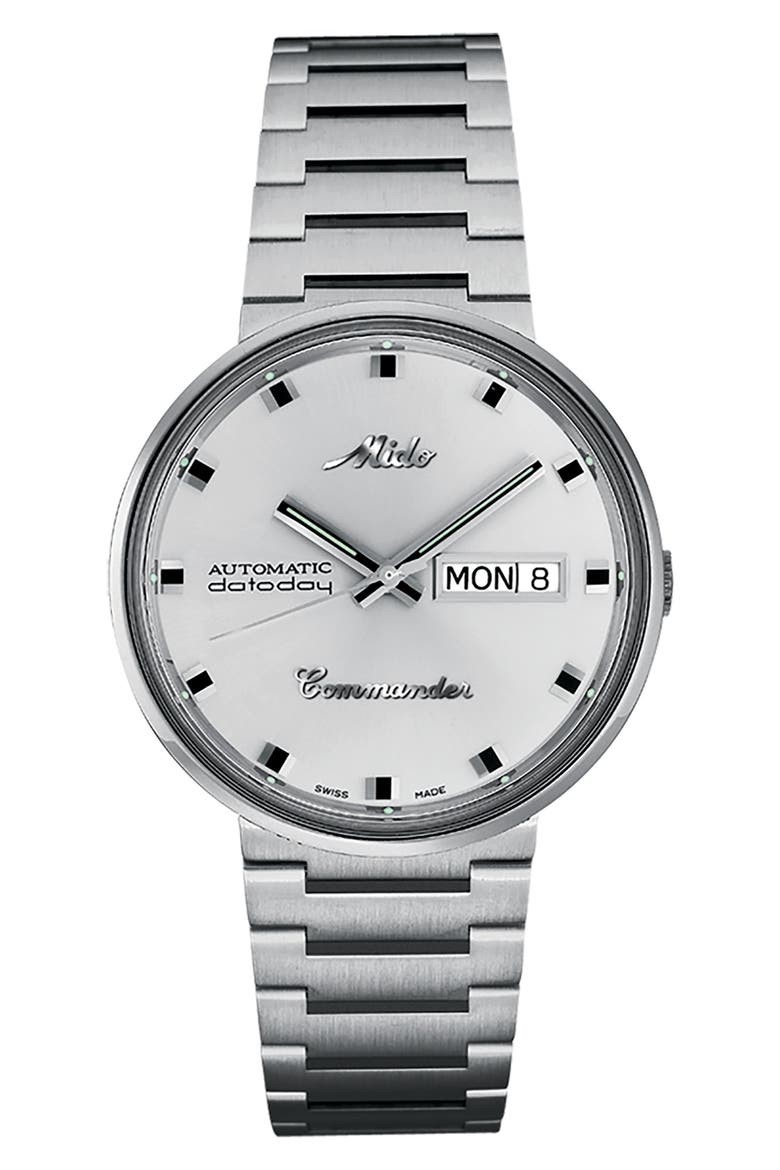 Commander 1959 Automatic Bracelet Watch, 37mm, Main, color, SILVER