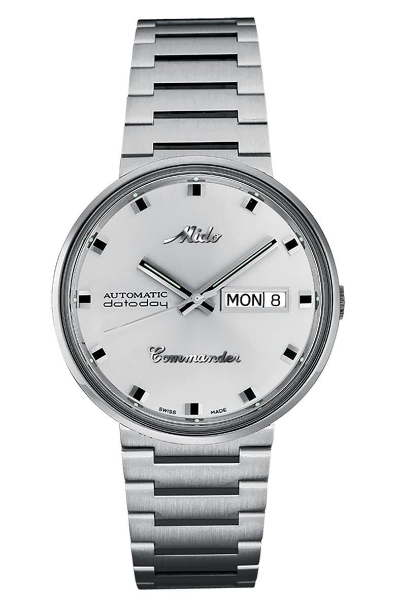 MIDO Commander 1959 Automatic Bracelet Watch, 37mm, Main, color, Silver