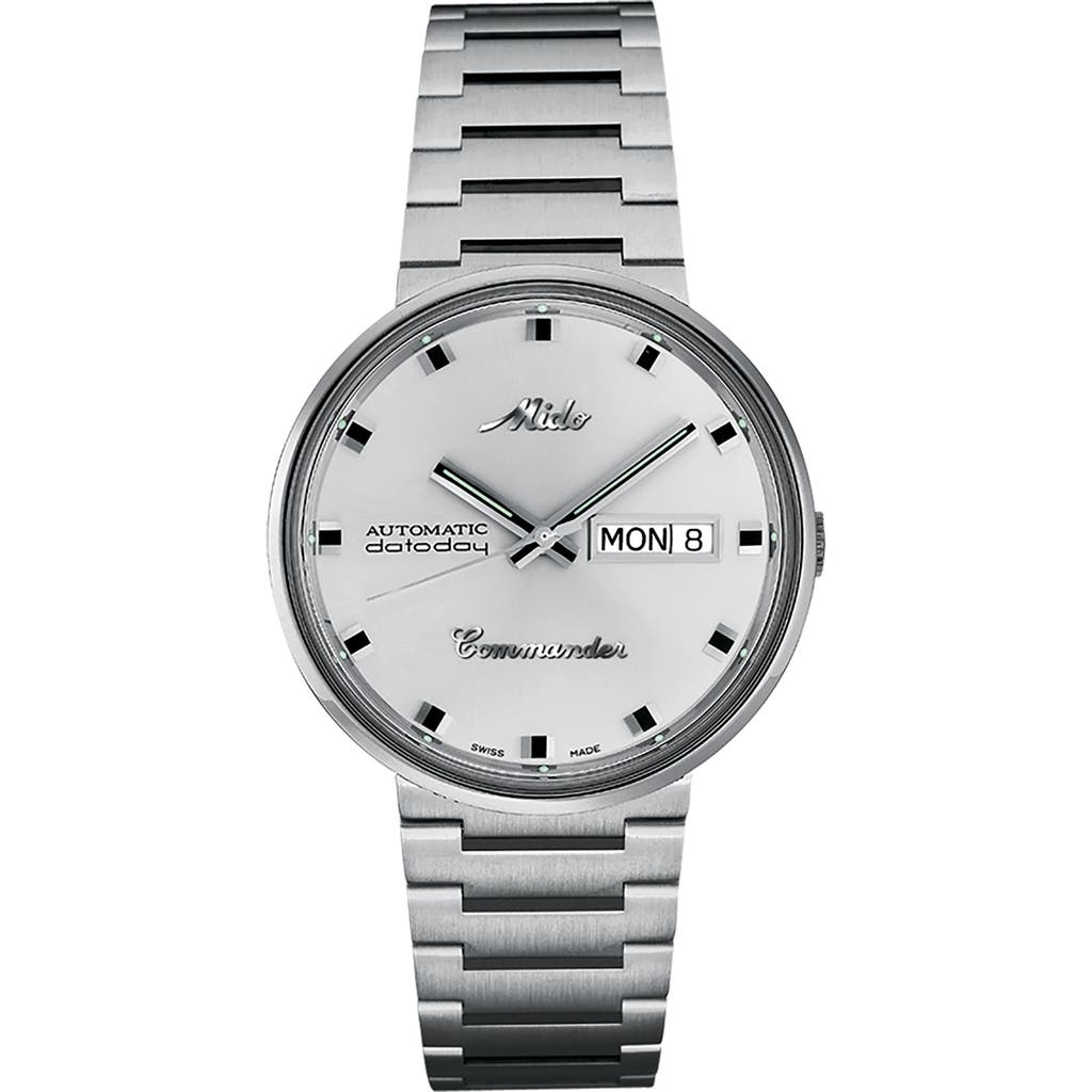 Mido Commander 1959 Automatic Bracelet Watch, 37mm In Metallic