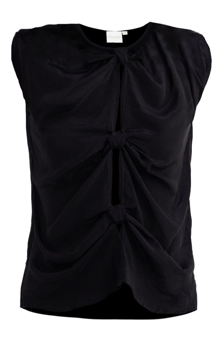 Reistor The Knot-so-Basic Top in Black, Alternate, color, Black