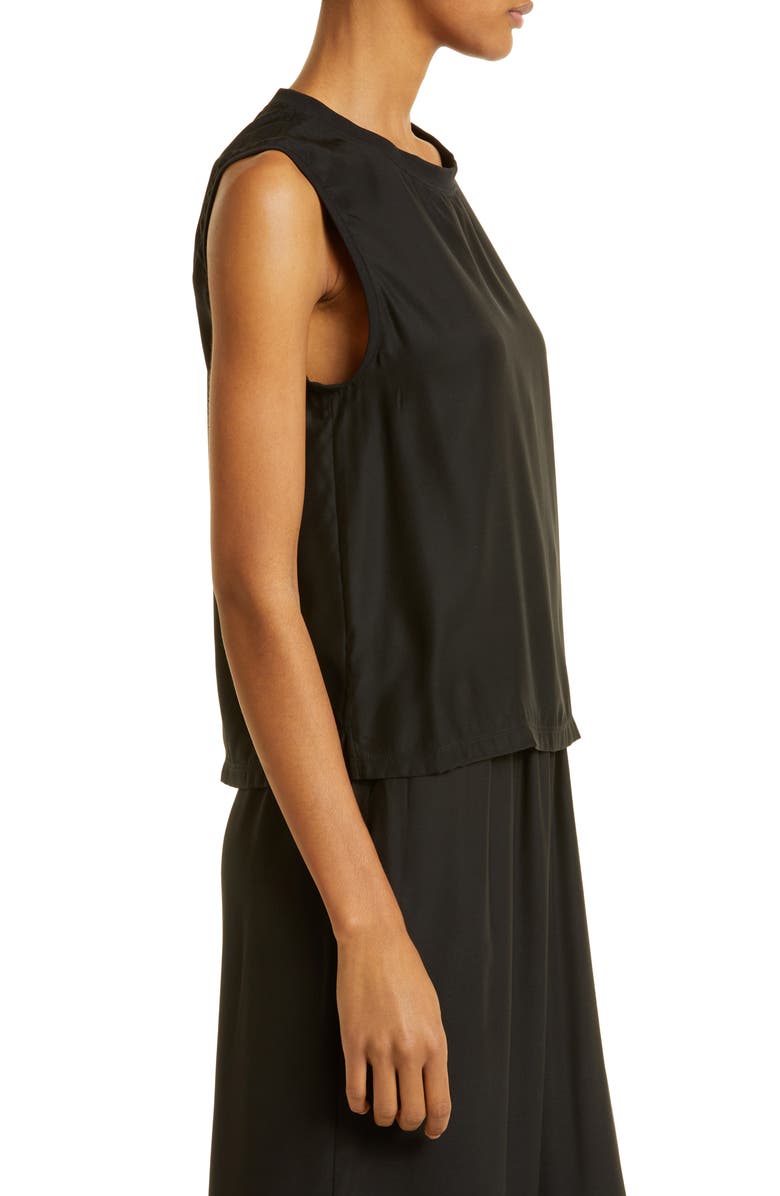 ATM Anthony Thomas Melillo Silk Muscle Top, Alternate, color, Black