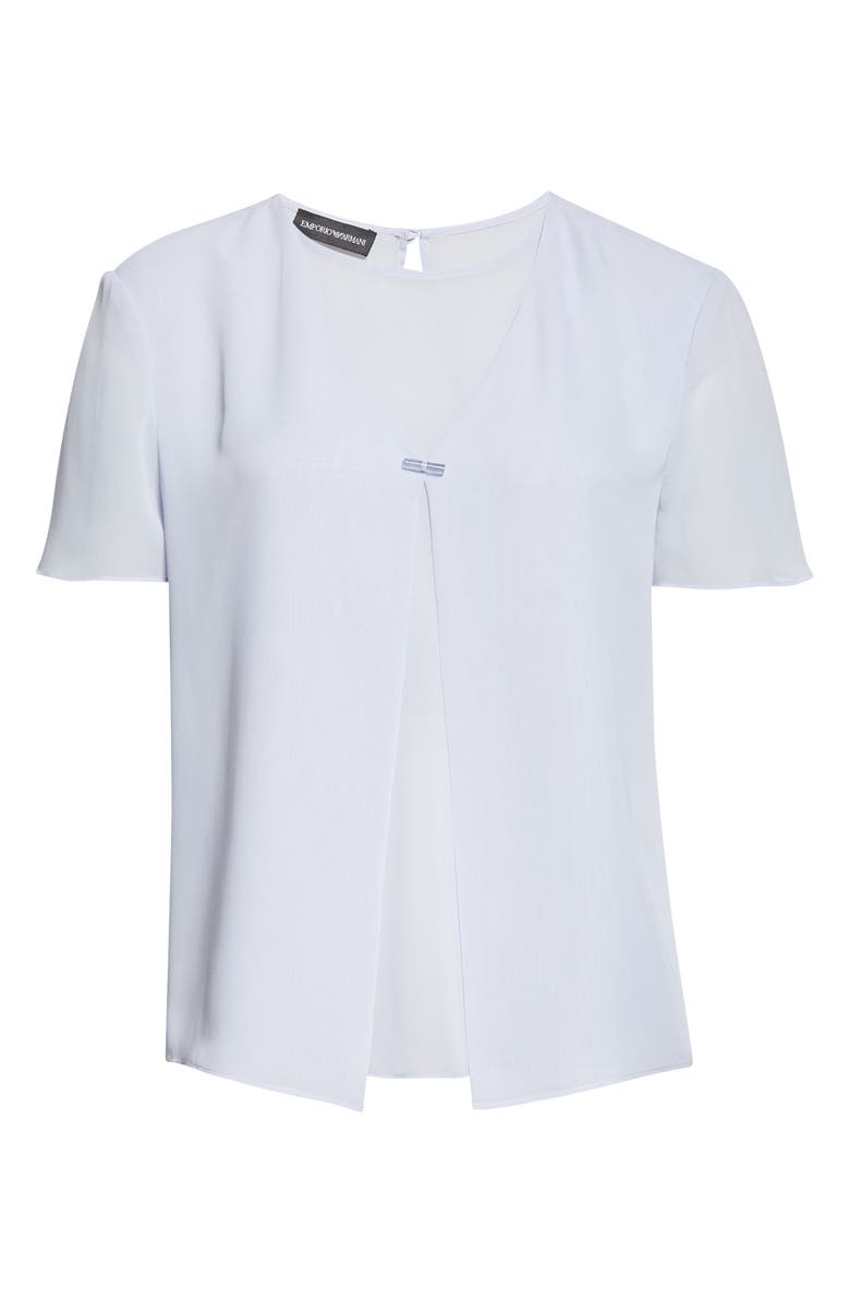 Giorgio Armani Lilac Sheer Top, Alternate, color, Lilac