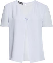 Emporio Armani Lilac Sheer Top