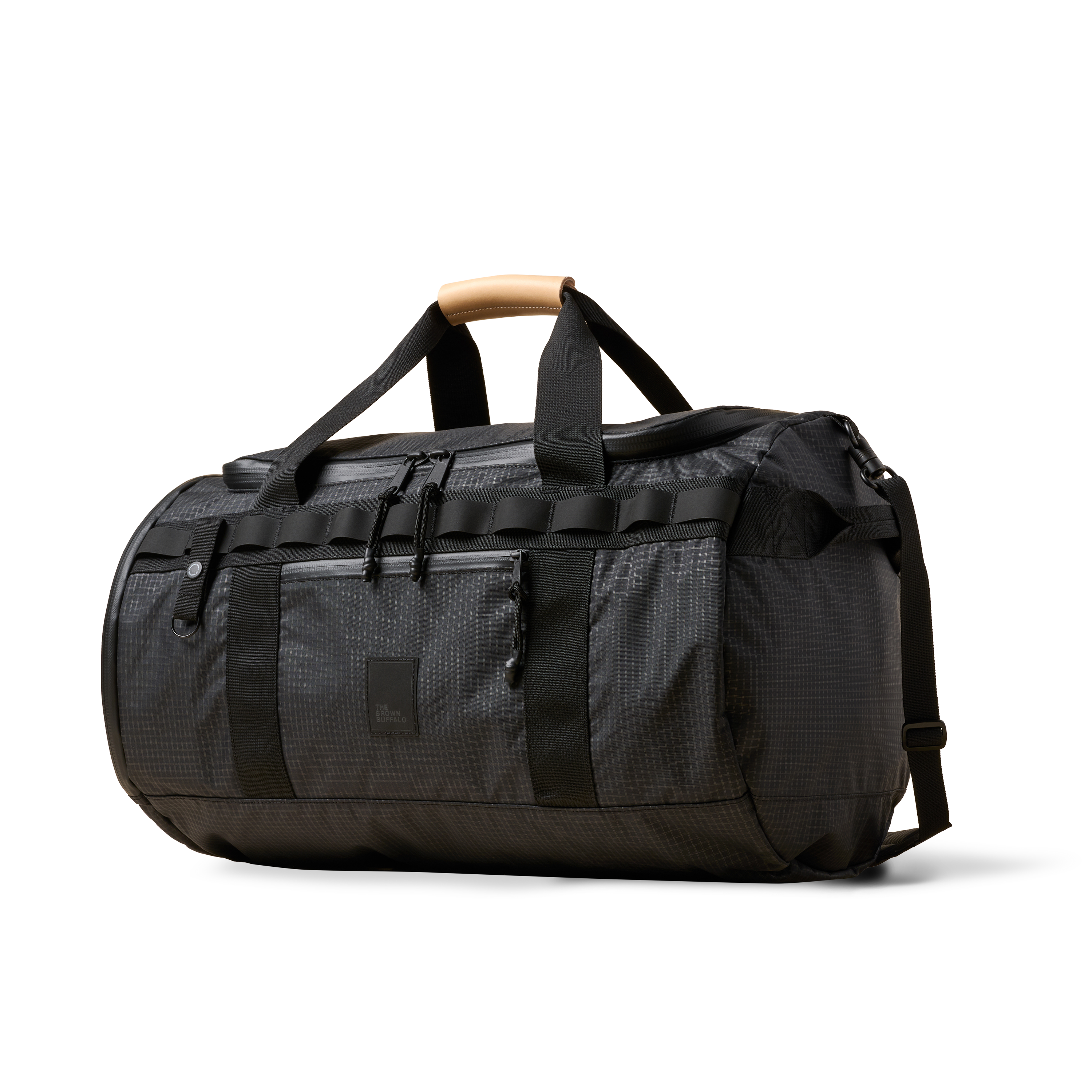 The Brown Buffalo Duffalo Duffle Bag, Main, color, Black-Grid